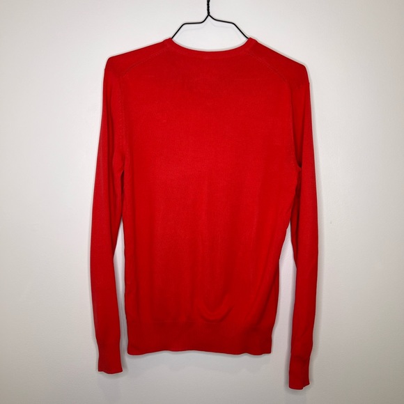 AE Orange V-Neck Sweater - Small - Picture 2 of 2